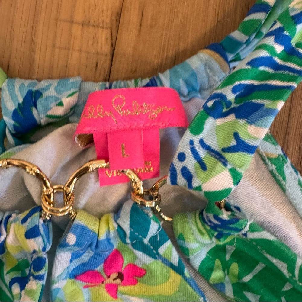 Lilly Pulitzer Shirelle Skirted Romper Multi Via Parigi Print - Picture 2 of 2